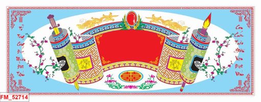 Tranh dán tường phòng thờ 52714