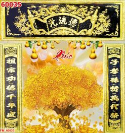 Tranh dán tường phòng thờ 60035