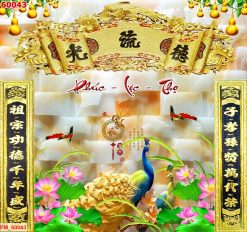 Tranh dán tường phòng thờ 60043