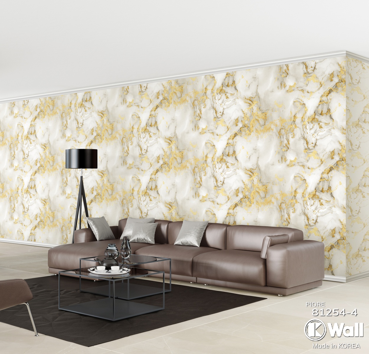 Giấy dán tường phòng khách chung cư