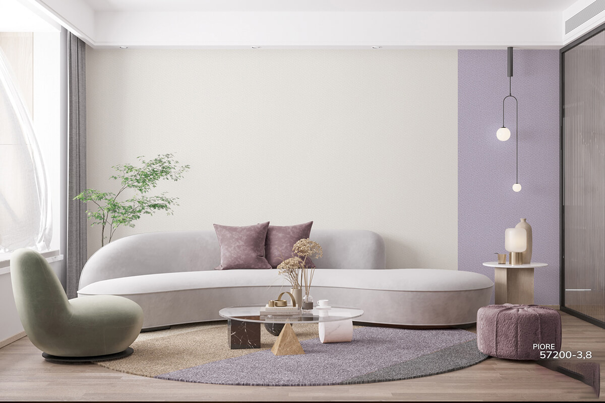 Giấy dán tường phòng khách đơn giản