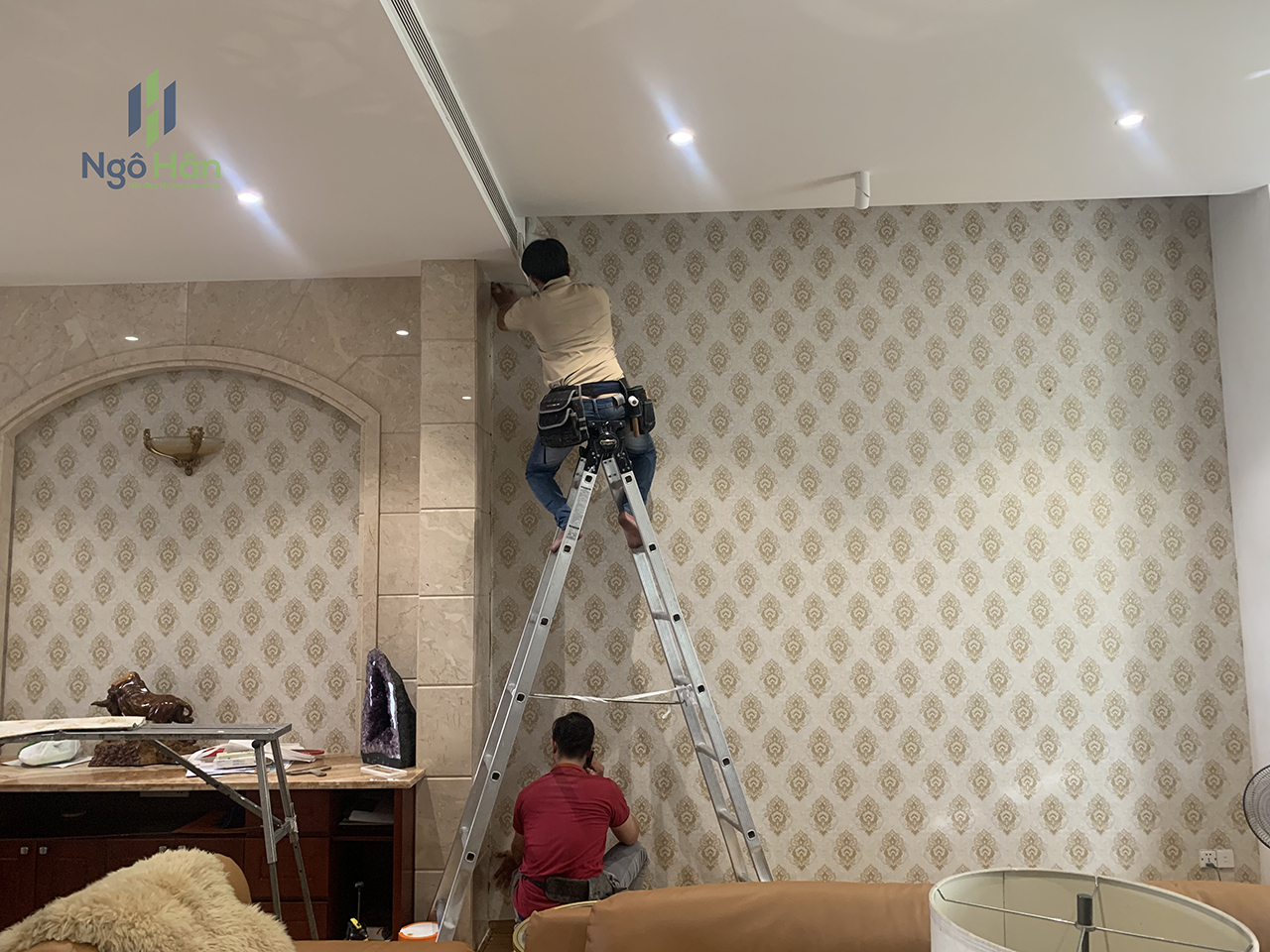 Giấy dán tường Sài Gòn Pearl